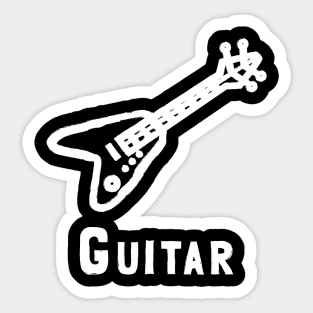 Electric Guitar Sticker